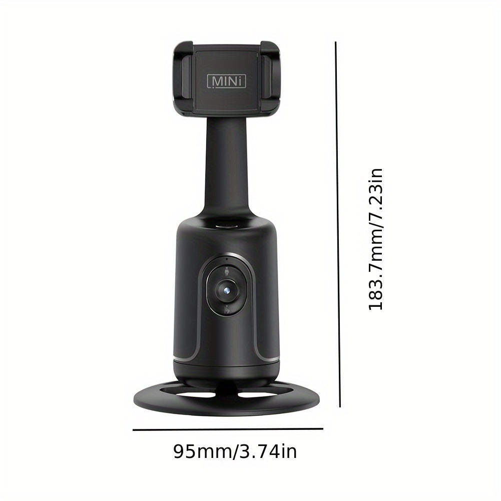FaceFlow Mini Gimbal – 2-Axis Auto-Tracking Phone Stabilizer with Smart Face Recognition & Tripod Stand